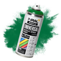 Acryllack-Spray INRAL RAL6029 Minzgrün glänzend – schnelltrocknend, langlebiger Schutz für Innen-/Außenbereich – 400 ml