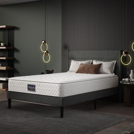 Eifson – Matelas ressorts 160x200 cm – Mousse froide 7 zones – Fermeté H3 – Hauteur 25 cm – Housse microfibre certifiée Oeko-Tex