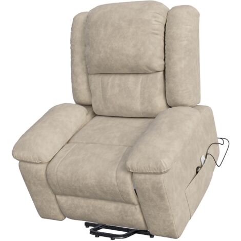 Fauteuil de massage électrique，fauteuil relax, fonction chauffage et massage par vibrations, réglable en hauteur, dossier inclinable à 160°, fauteuil TV, adapté pour salon, chambre, bureau - Marron