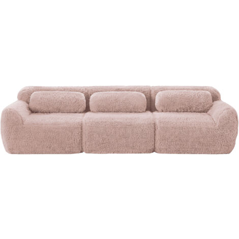 Canapé Cloud Sofa confortable Plush rose 291.00x104.00x73.00 ZIPSOFA Canapé (1/5)