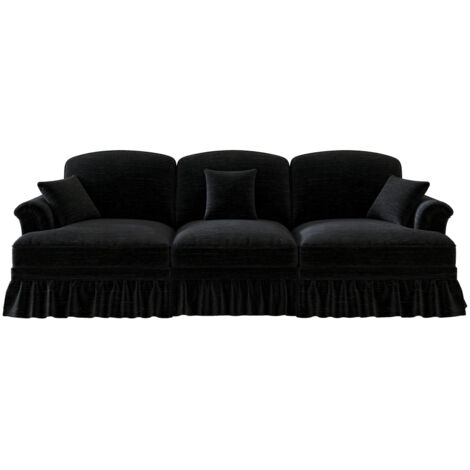 Canapé Cloud Sofa design unique Chenille noir 272.00x83.50x93.00 cm ZIPSOFA Canapé (1/5)