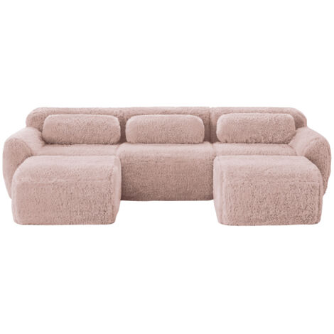 Canapé Cloud modular confortable Plush rose 291.00x179.00x73.00 ZIPSOFA Canapé (1/5)