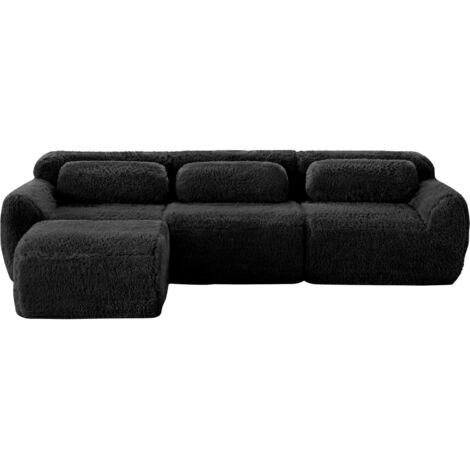 Canapé Cloud Sofa modular doux Plush Noir 291 x 179 x 73 cm ZIPSOFA Canapé Canapé (1/5)