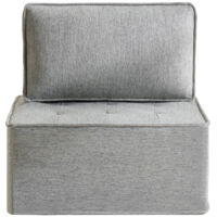 Canapé Single Modular Compact Plywood Gris clair 81.00x81.00x81.00 ZIPSOFA Canapé