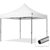 TOOLPORT PopUp Gazebo Party Tent 3x3m - without side panels PREMIUM 100% waterproof roof marquee white