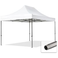 TOOLPORT PopUp Gazebo Party Tent 3x4,5m - without side panels PREMIUM 100% waterproof roof marquee white