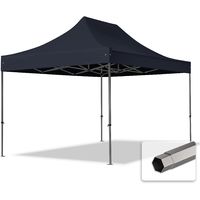 TOOLPORT PopUp Gazebo Party Tent 3x4,5m - without side panels PREMIUM 100% waterproof roof marquee black