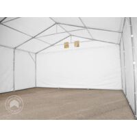 TOOLPORT 5x6 m 2.6m Sides Storage heavy duty storage tent marquee PVC white, with statics (ground: concrete)