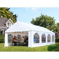 TOOLPORT Marquee 3x6 m Heavy Duty PVC with GROUNDBAR Party Wedding Tent Garden PREMIUM in white