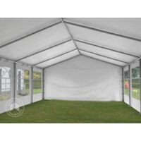 TOOLPORT Party Marquee 4x6 m in white 180 g/m² PE tarpaulin waterproof UV resistant Gazebo Garden Tent