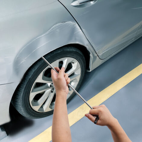10 tlg Ausbeulwerkzeug Ausbeul Stangen Smart Repair Dellen Werkzeug Ausbeuleisen (1/5)