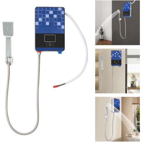 6500W Elektrisch Warmwasser Durchlauferhitzer Mit Bad Dusche Kit 30-55 ℃ 220V