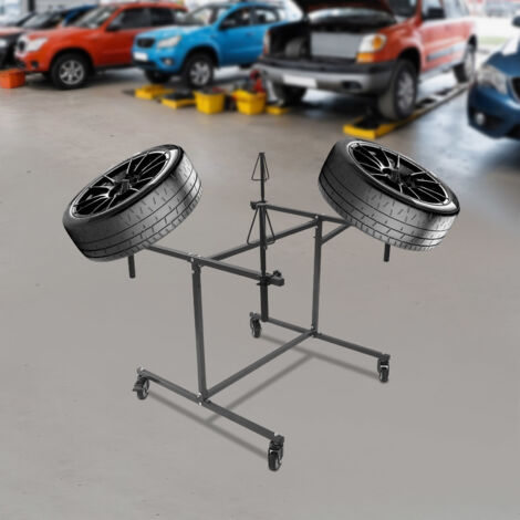 360° Rotation Felgenlackierständer Lackierwagenreparaturständer 100kg/220.46lbs (1/5)