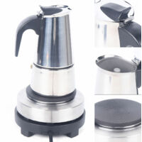 Elektrisch Kaffeekanne Espressokocher Kaffeebereiter Espressomaschine 4 Tassen