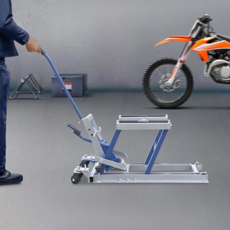 Sollevatore idraulico moto, piattaforma sollevamento moto e ATV, supporto montaggio fino 680kg