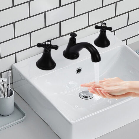 Rubinetto bagno 3 fori, rubinetto piano tavolo, rubinetto miscelatore lavabo (1/5)