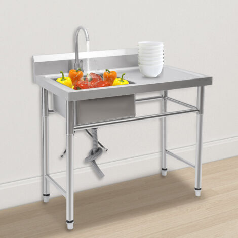 Lavello professionale, tavoli lavello, lavello, lavabo, lavelli, tecnologia lavaggio, cucina acciaio inox (1/5)