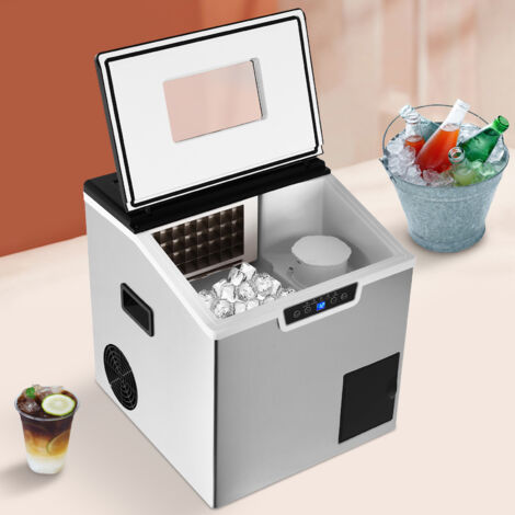 Macchina cubetti ghiaccio ZBS-20 1.8L, produttore ghiaccio, produttore cubetti ghiaccio, macchina ghiaccio 40 kg in 24 h (1/5)