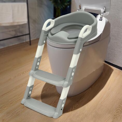 Trainer wc, seduta wc con scalini per bambini 2-7 anni DE