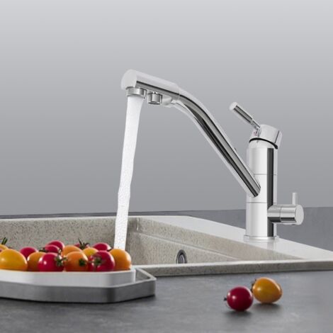 Filtro de agua 3 en 1 de 3 vías, grifo de cocina, grifo para ósmosis, grifo de agua potable (1/5)