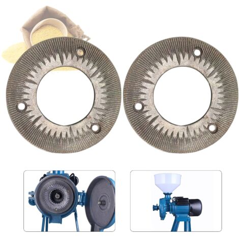 Set de 2 muelas de 15cm nuevo para molinillo de grano eléctrico 3000W 110V heavy duty