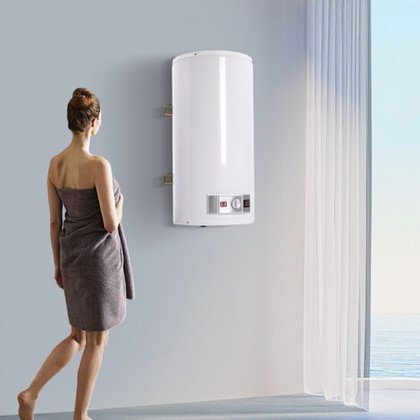 Calentador de agua eléctrico boiler 2000W 80L, ducha manual, grifo de acero para lavabo