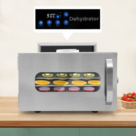 Deshidratador de alimentos de 6 niveles para cocina, secador de verduras, frutas y carne