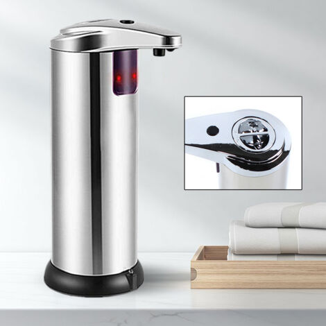 Dispensador de jabón automático con infrarrojos, dispensador de jabón en espuma para baño, cocina, oficina (1/5)