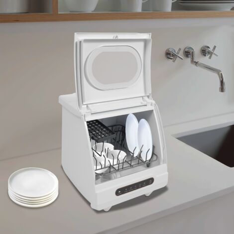 Lavavajillas mini 800W independiente, lavavajillas de mesa 5 modos