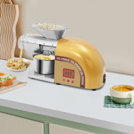 Máquina de prensado de aceite eléctrica WF-ZN168 1800W, extractor de aceite de acero inoxidable para semillas de sésamo