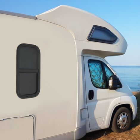 Ventana de autocaravana, ventana lateral de autocaravana, ventana lateral de caravana (W 300mm x H 600mm) ventana fija de autocaravana, reemplazo de ventana tintada para autocarava