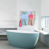 Portatoallas extensible 43-78CM acero inoxidable sin taladrar barra para toallas pared estante de pared apto para baño cocina portatoallas (plateado 3 capas)