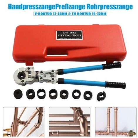 Hydraulic Plumbing Crimping Tool Plier Copper Pipe Crimper TH16-32mm V12-28mm UK