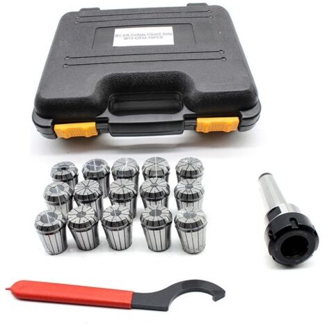 MT3 M12 ER32 CNC Collet Chuck Morse Taper Holder w/ 15pcs ER32 Spring Collets (1/5)