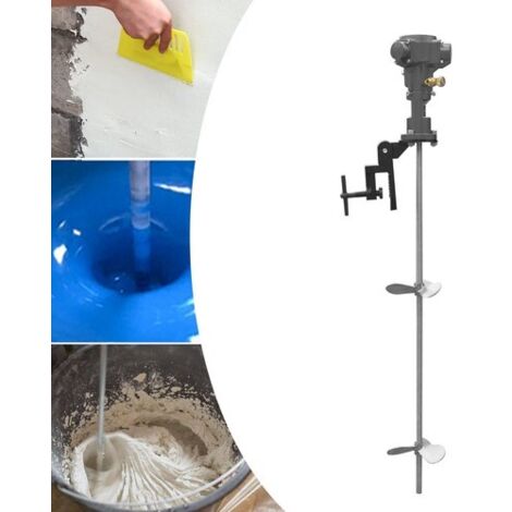 50 Gal 200L Tank Pneumatic Barrel Mixer Agitator Mixing Machine Stainless Steel