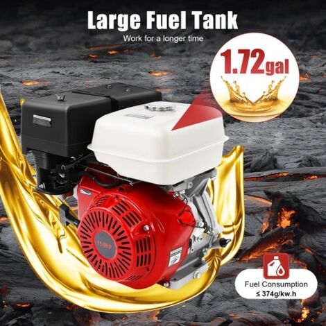 15HP 4Stroke 420CC Engine OHV Horizontal Shaft Gas Engine Go Motor for Garden