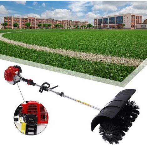 2.3HP Gas Power Sweeper Handheld Petrol Brush Sweeper For Driveway Garden Patio