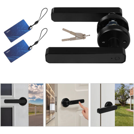 Fingerprint Door Lock Knob Smart Door Handle Lock Type-C Interface Smart Door