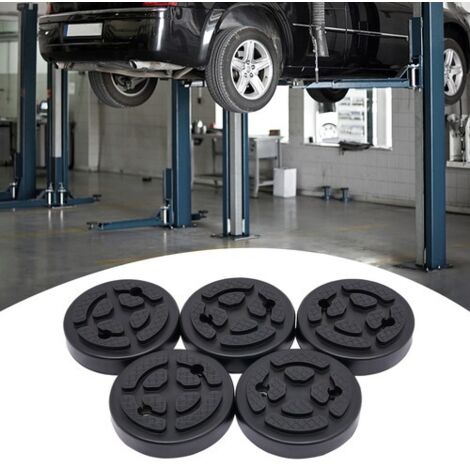 5pcs Round Rubber Arm Lift Pads For 120 x 30mm Heavy Duty Auto Lift Car Truck UK (1/5)