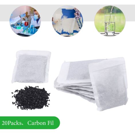 20pcs Bags Activated Charcoal Carbon Filter Sachets For Pure Water Distiller (1/5)