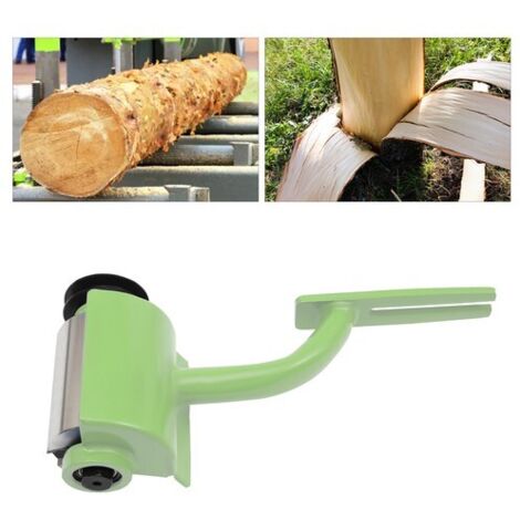 Timber Log Debarking Tool Peeler Wood Grooving Chainsaw Debarker Attachment 5"