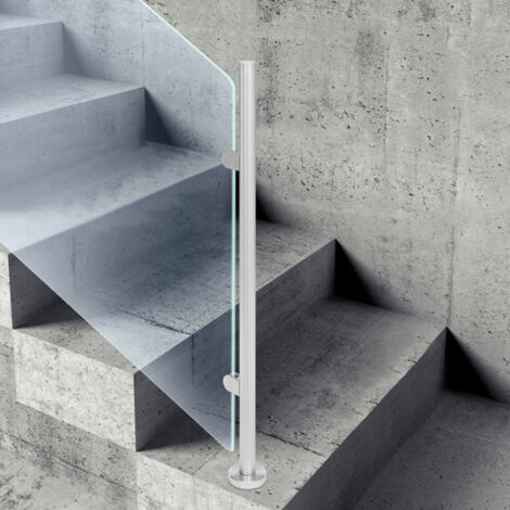 316 Stainless Steel 110cm Glass Balustrade Railing End Post Grade Pole Handrail
