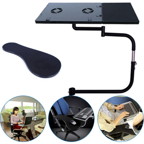 Adjustable Laptop Holder Mount Chair Keyboard Tray Keyboard Mount for Chair