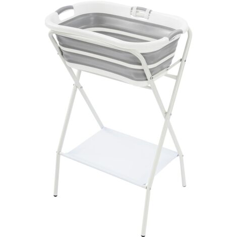 Foldable Pet Bathing Tub with Safety Strap 50kg Load Capacity for Small Dogs and Cats (1/5)