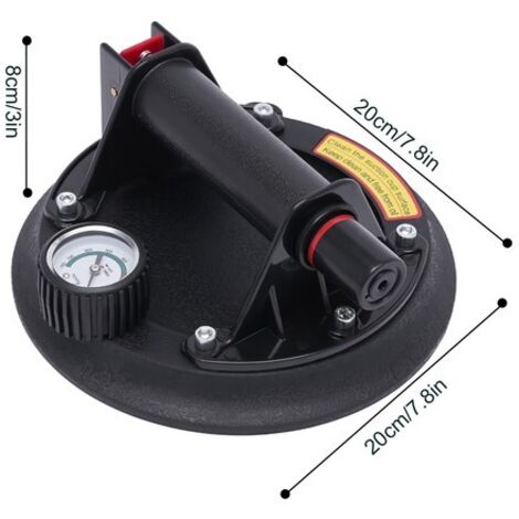 8" Vacuum Suction Cup Metal Slab Granite Glass Lifter Lifting Tool ...