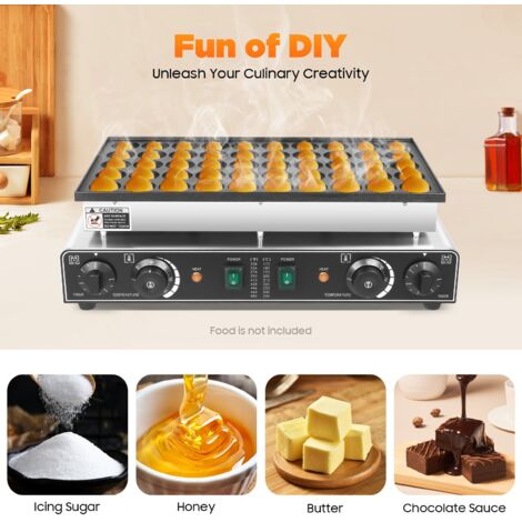 Nonstick Electric Dutch Pancake Maker 50pcs Mini Baker Machine Iron Baker 220V