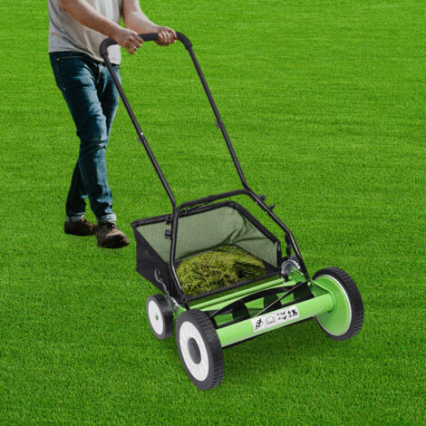 0-500㎡ Garden Gear Lawnmower 40cm Grass Cutting Width Hand Push Lawn Mower