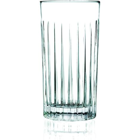 Set di 6 bicchieri bibita "Timeless" in Luxion, Servizio da tavola elegante, 100% Made in Italy, capacit44,3 cl