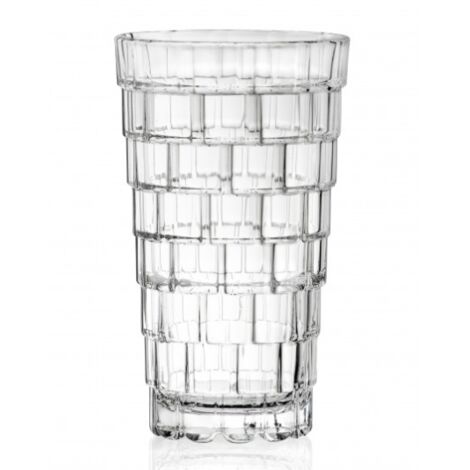 Set di 6 bicchieri bibita "Stack" in Luxion, Servizio da tavola elegante, 100% Made in Italy, capacit38,8 cl