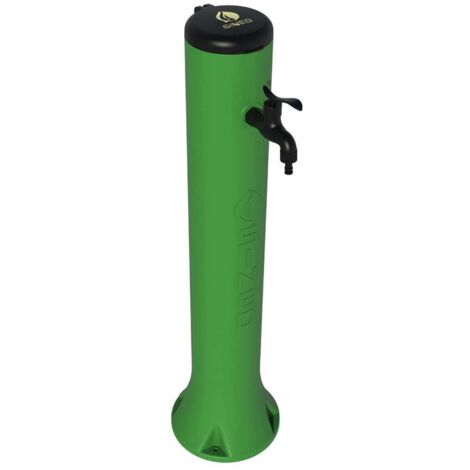 SINED Tritone Fontanella Da Giardino In Hdpe Con Gancio Portagomma h 100 Cm Verde